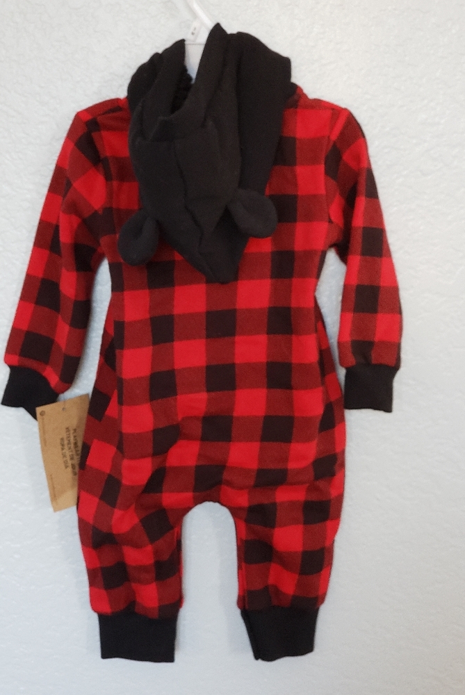 Nwt! Mini Heroes Plaid Onesie